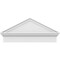 Ekena Millwork Peaked Cap Smooth Architectural PVC Combination Pediment, 32"W x 14-7/8"H x 2-3/4"P (Pitch 6/12) PEDPC032X150PKC00 - alternate 6